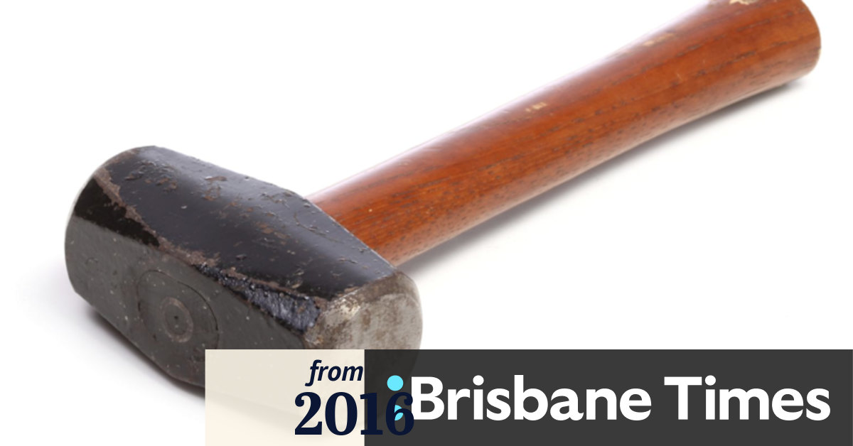 Staffy missing, facial injuries in sledgehammer robbery